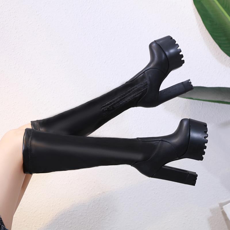 Women's Sheepskin Over-Knee Flat Boots The Max Mall