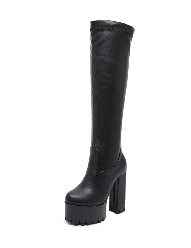 Women's Sheepskin Over-Knee Flat Boots The Max Mall