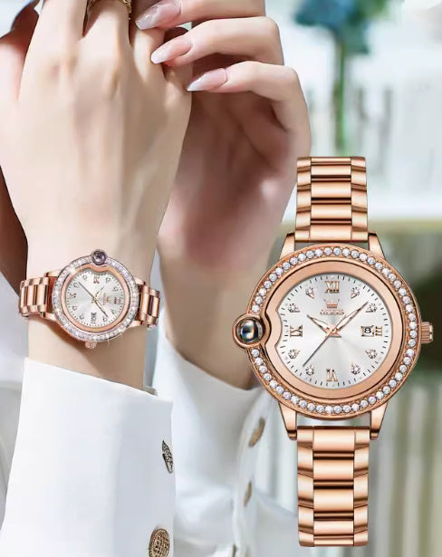 Waterproof Rose Gold Women's Watch The Max Mall