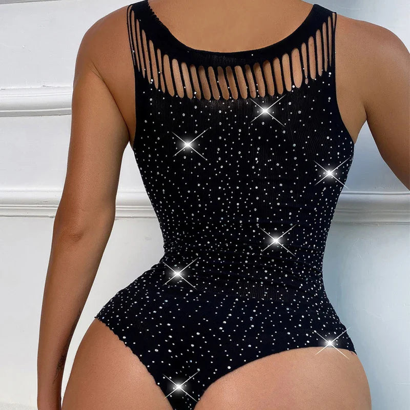 LQYCSX Transparent Mesh Bodysuit