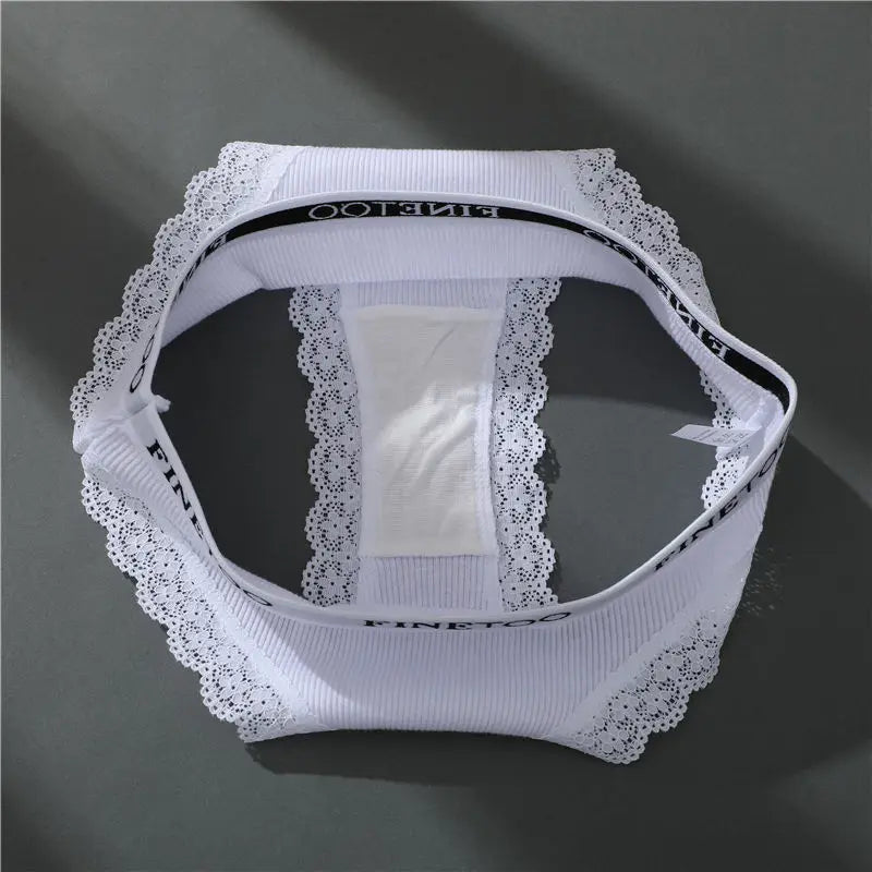 finetoo Women's Cotton G-String Panties - Low-Rise Thong Underwear M-2XL