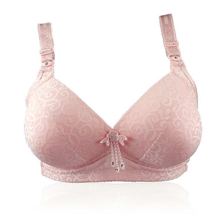 Women's Plus Size Wire Free Push Up Bra - Seamless Full Coverage Gathered Brassiere 36-44 B/C Cup