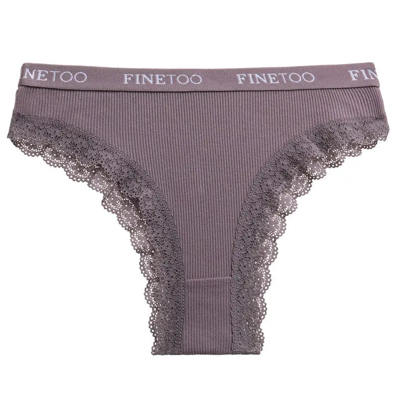 finetoo Women's Cotton G-String Panties - Low-Rise Thong Underwear M-2XL