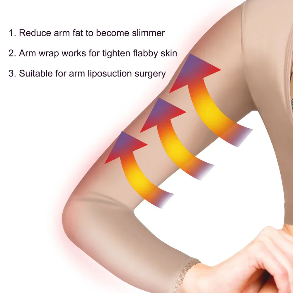 Women Shapewear Surgery Recovery Invisible Tops Sleeves Arm Shape