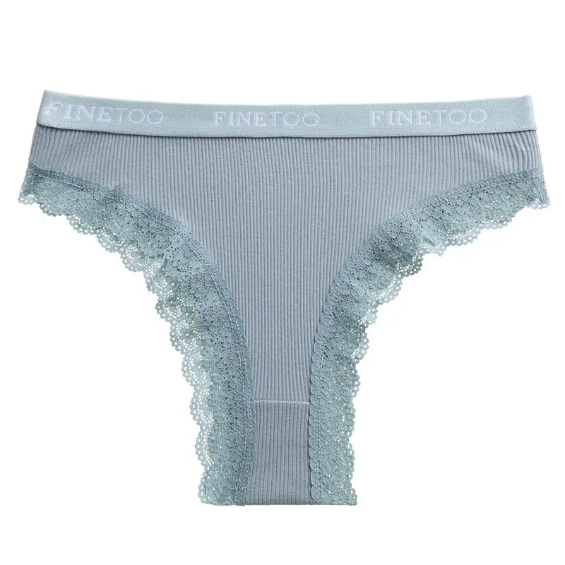 finetoo Women's Cotton G-String Panties - Low-Rise Thong Underwear M-2XL