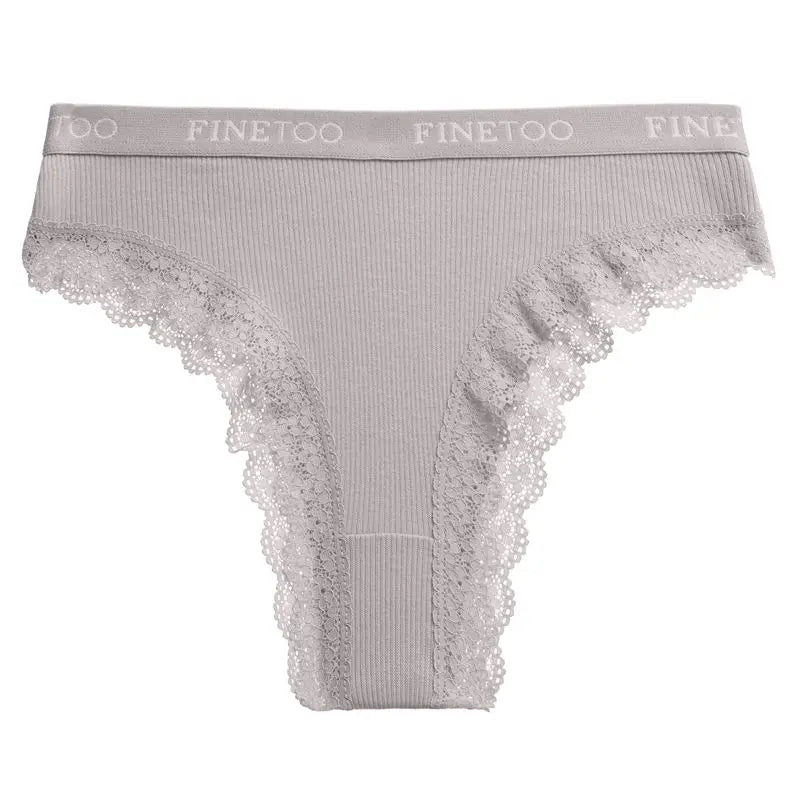 finetoo Women's Cotton G-String Panties - Low-Rise Thong Underwear M-2XL