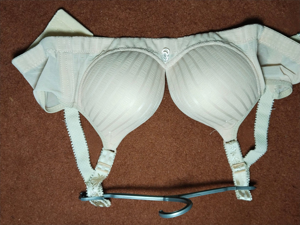 Women's Plus Size Wire Free Push Up Bra - Seamless Full Coverage Gathered Brassiere 36-44 B/C Cup