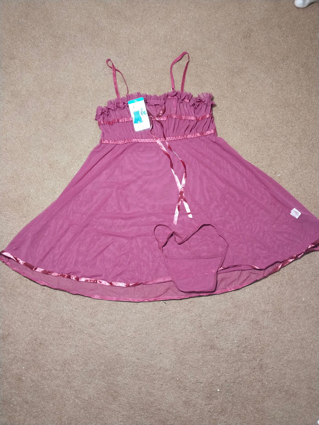 LQYCSX Women's Elegant Lace Nightgown - Sleeveless Mini Dress Babydoll Sleepwear