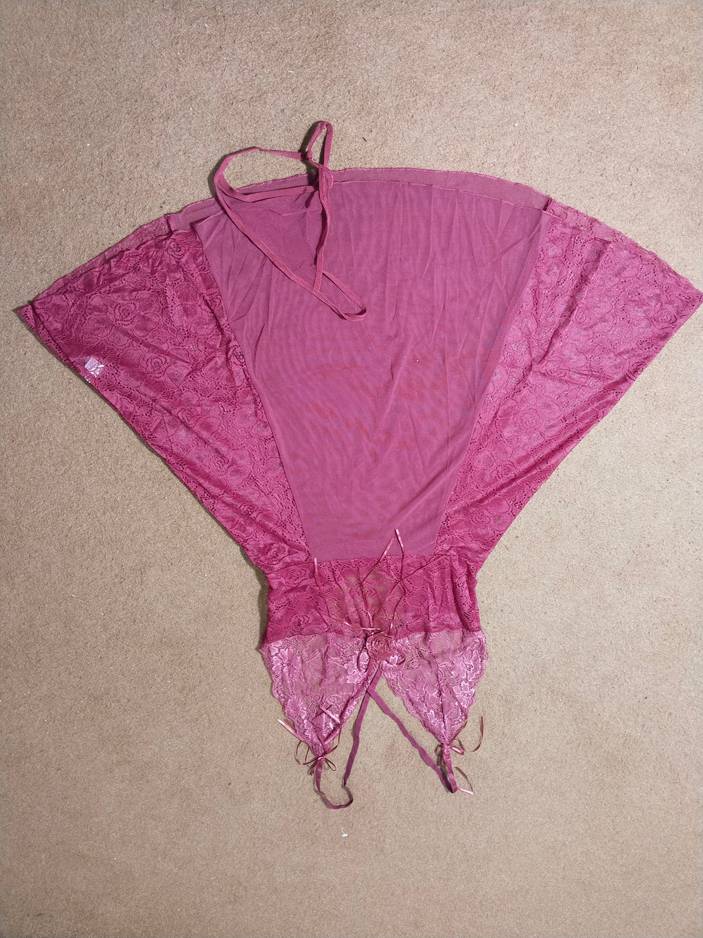 Women's Lace Trim Nightgown - Cute Patchwork V-Neck Sleeveless Silk Dress Camisole Sleepwear