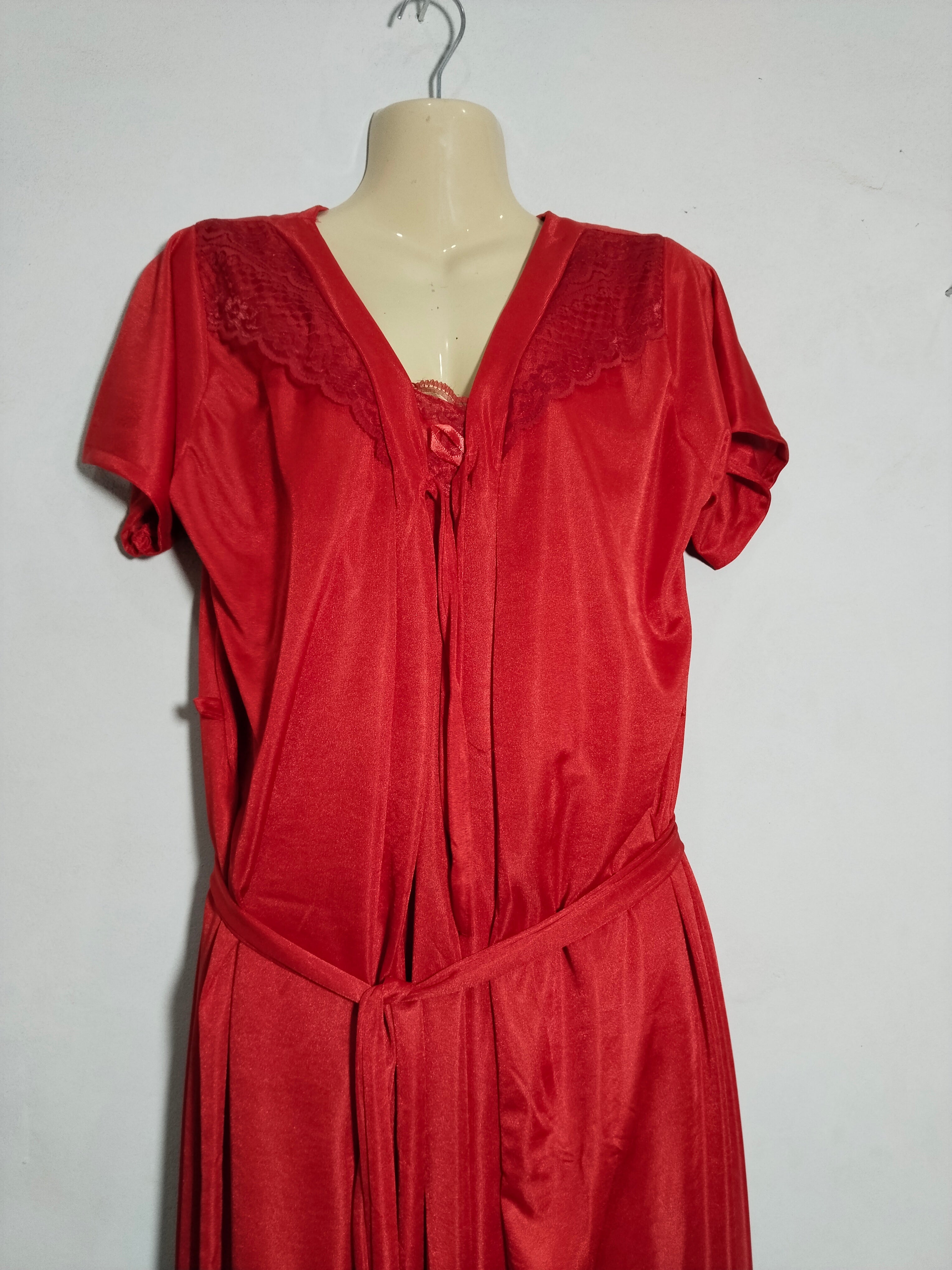 YZYOUTHZING Women's Velvet Long Robe - Ankle-Length Kimono Bathrobe with Lace Trim Sleepwear Nightgown