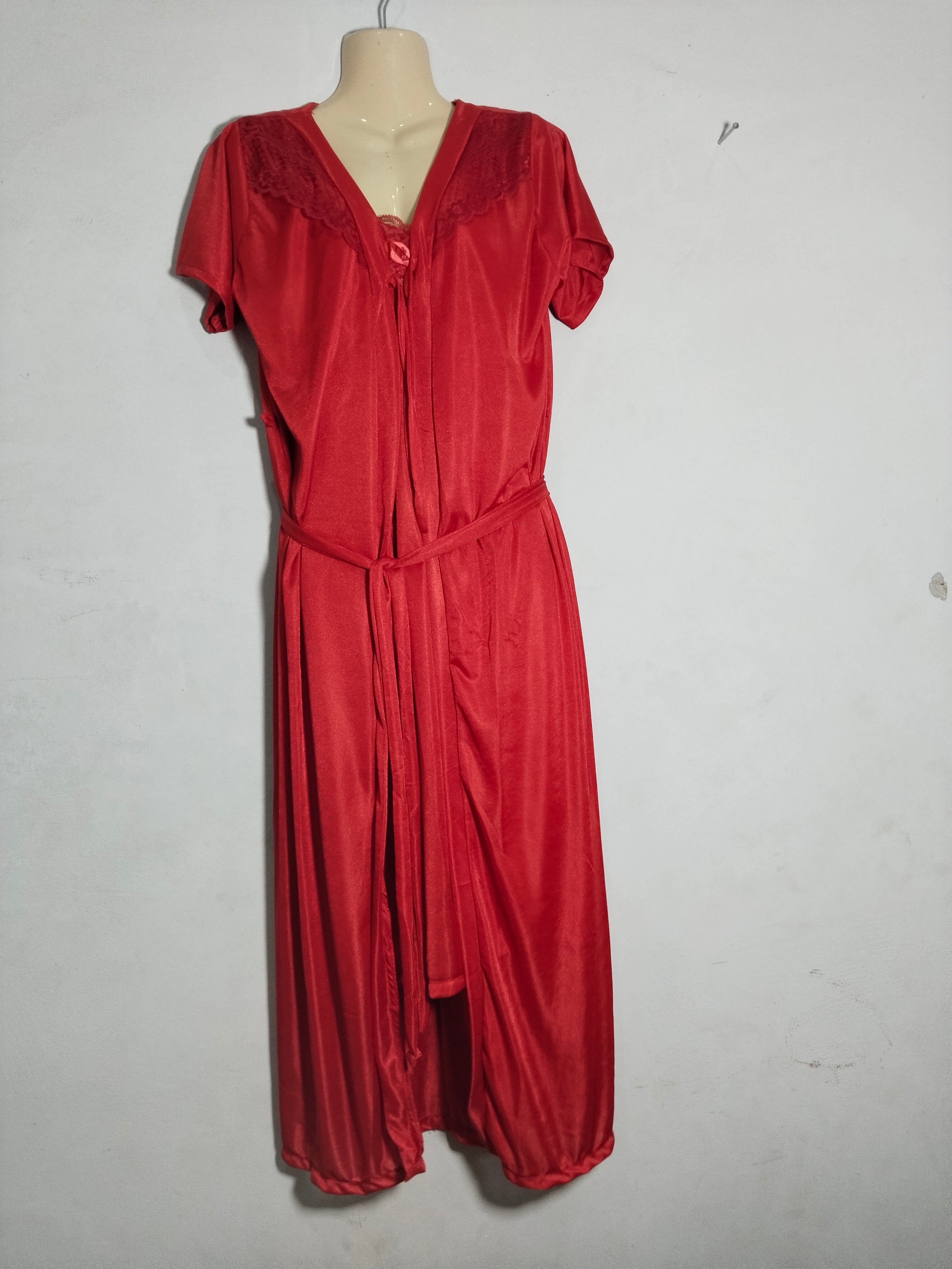 YZYOUTHZING Women's Velvet Long Robe - Ankle-Length Kimono Bathrobe with Lace Trim Sleepwear Nightgown