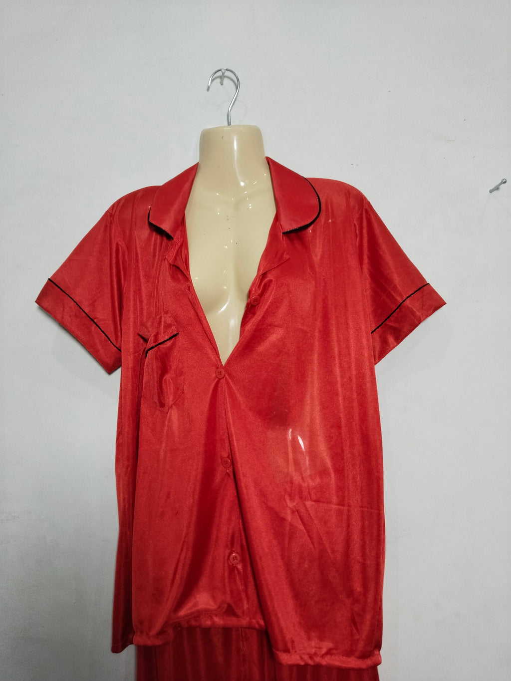 Sexy Lace V-Neck Nightgown - Sleeveless Mini