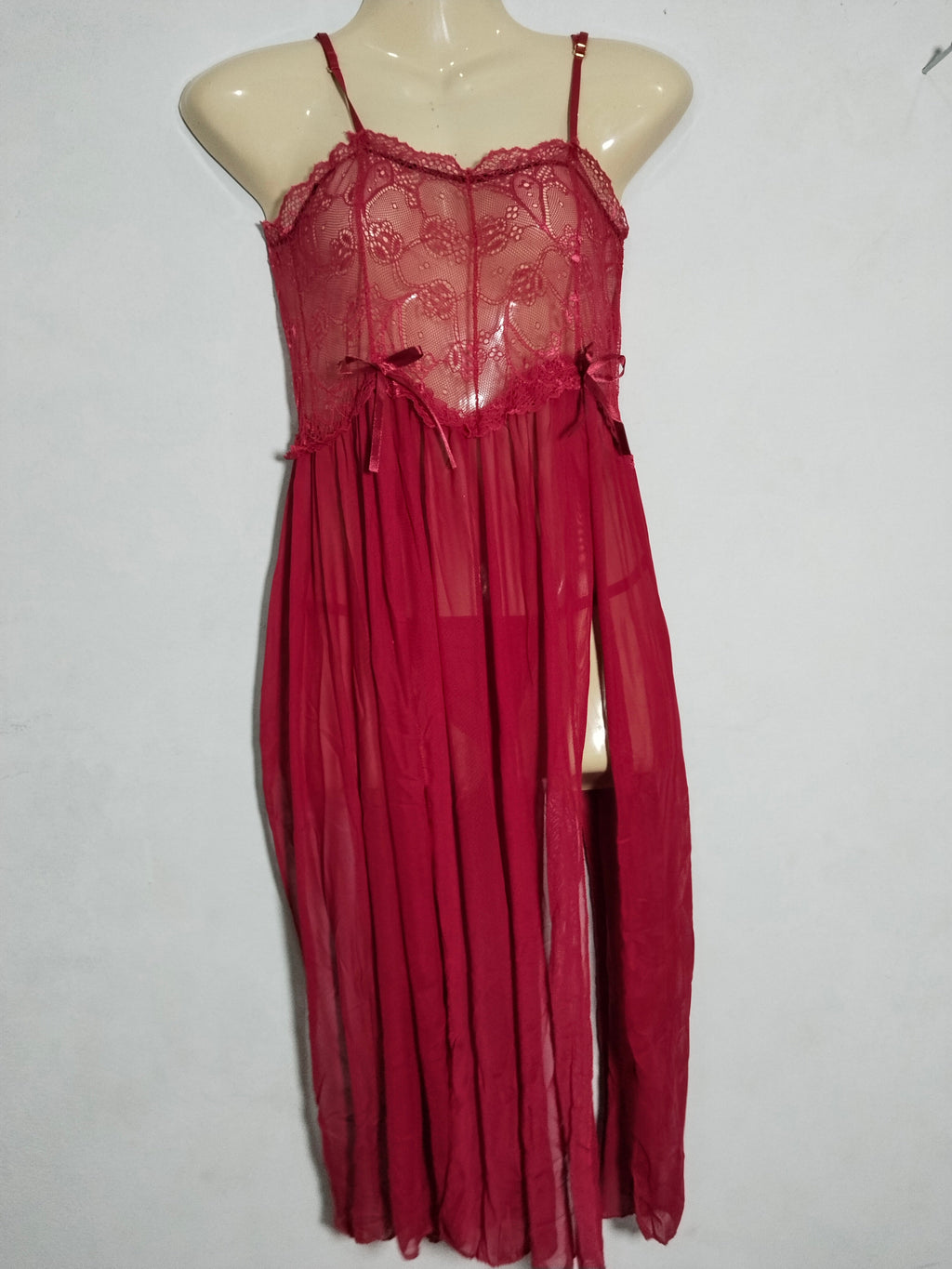 LQYCSX Women's Elegant Lace Nightgown - Sleeveless Mini Dress Babydoll Sleepwear