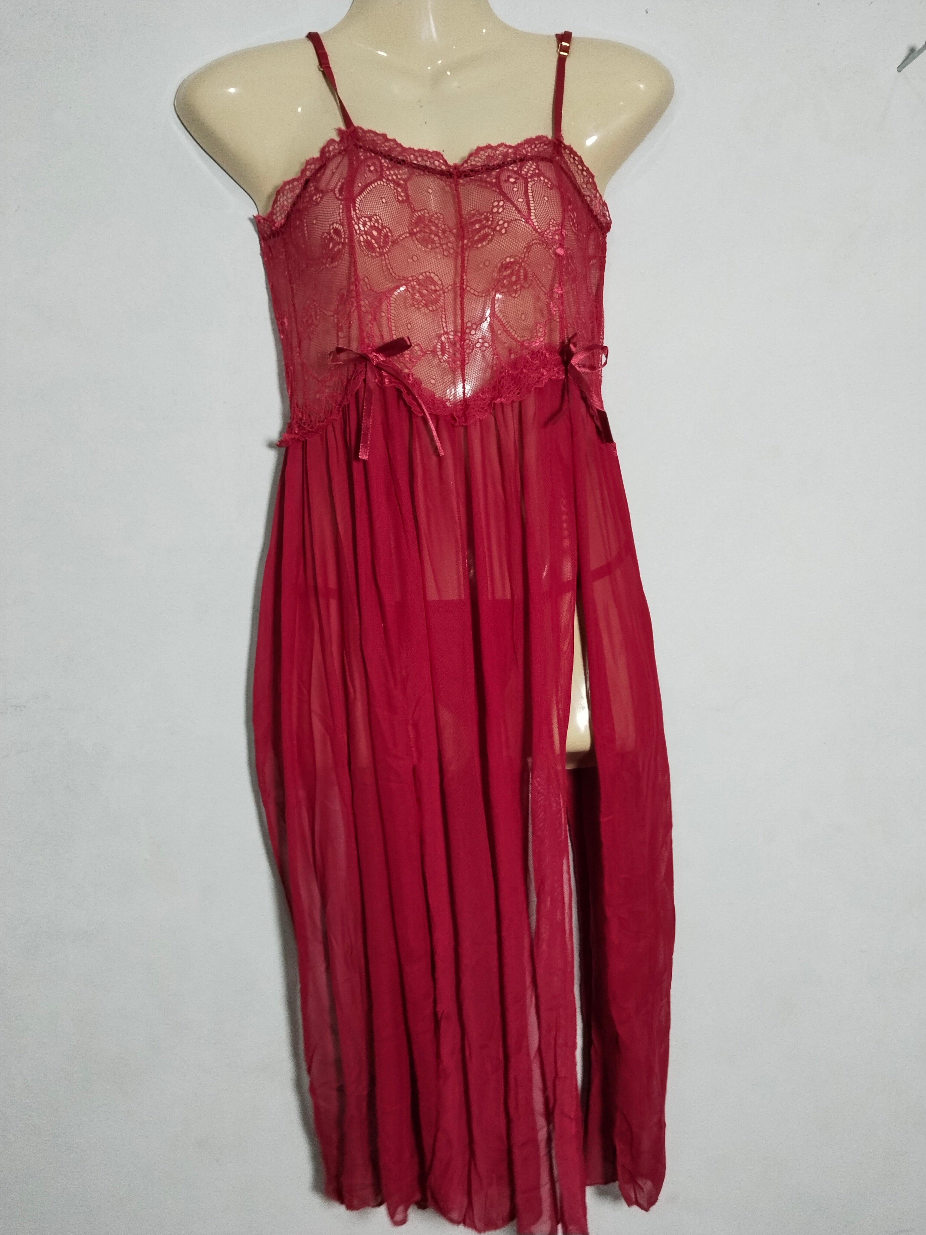 LQYCSX Women's Elegant Lace Nightgown - Sleeveless Mini Dress Babydoll Sleepwear