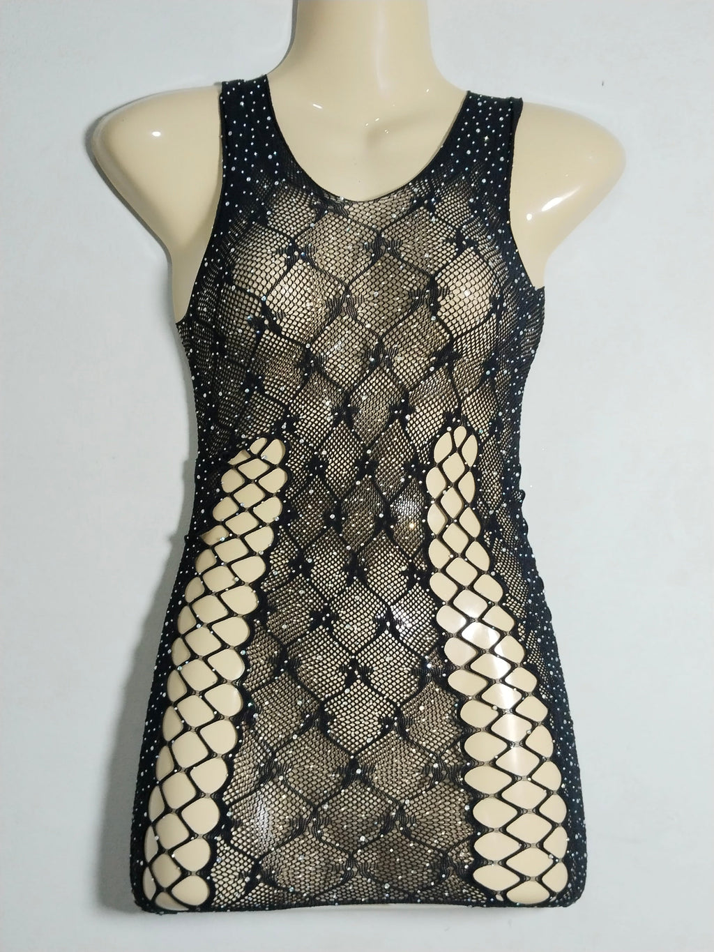 Women's Sexy Floral Bodystocking - Nylon Spandex Sheer Bodysuit Lingerie Nightwear