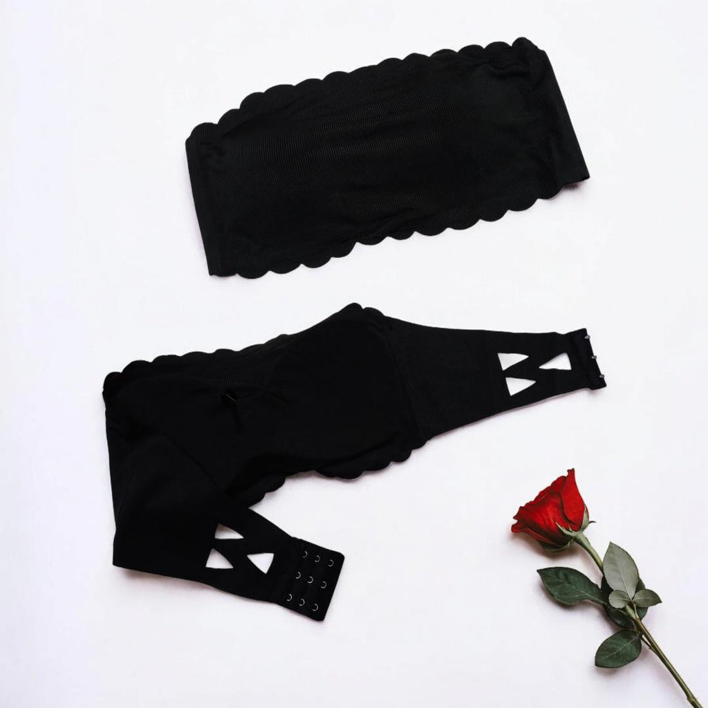 Multicolor Padded Strapless Bra - Malai Fabric A Cup The Max Mall