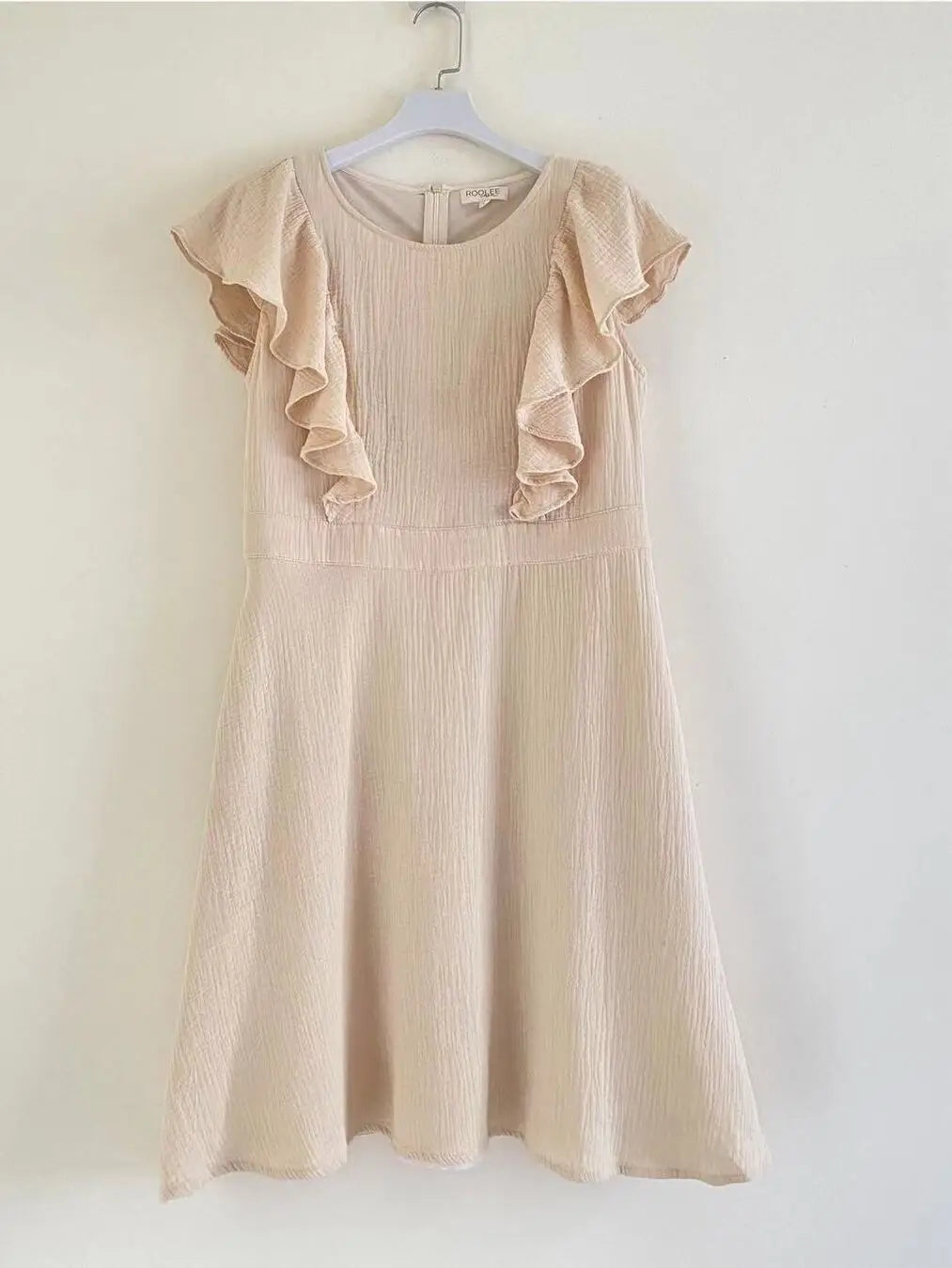 Summer A-Line V-Neck Dress with Irregular Hem