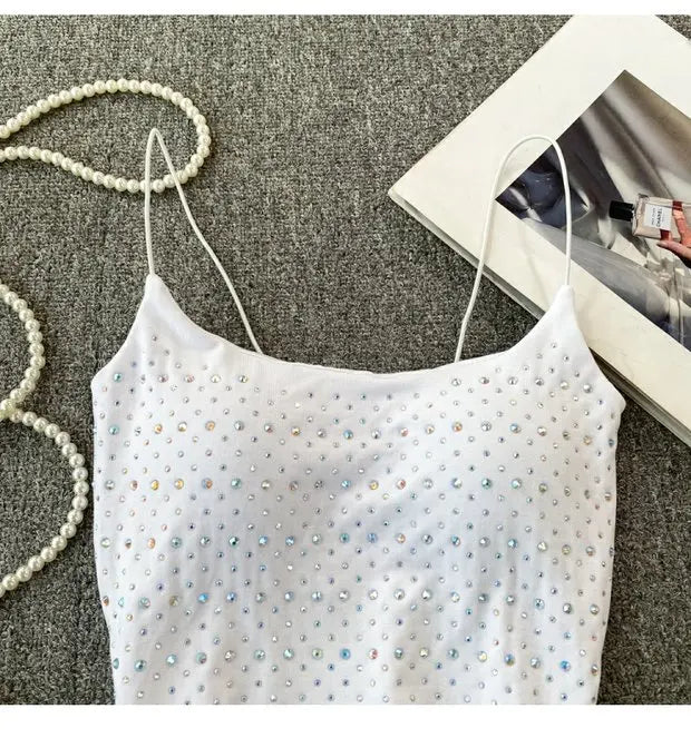 Women's Backless Tank Top - Pure Desire Slim Fit Bustier Base Layer for Ages 18-24