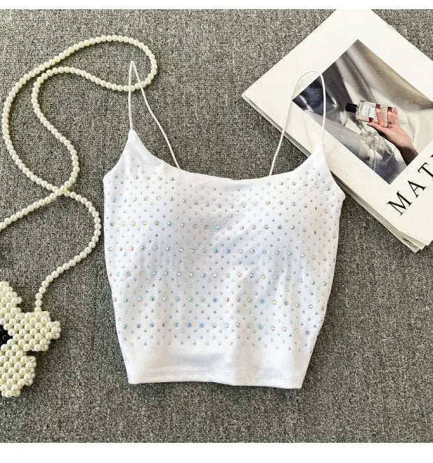 Women's Backless Tank Top - Pure Desire Slim Fit Bustier Base Layer for Ages 18-24