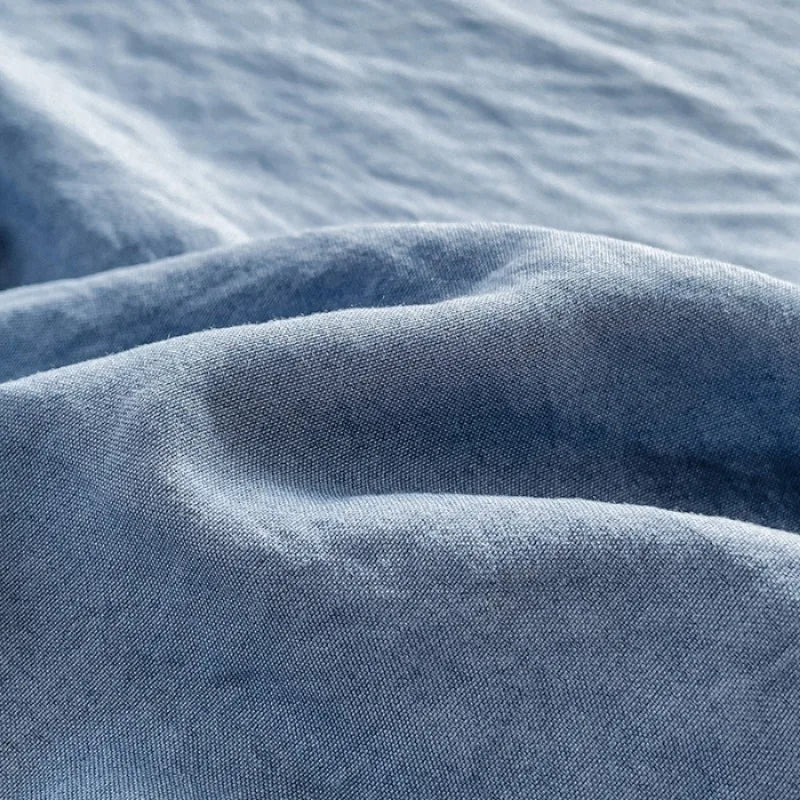 Luxury Washed Cotton Fitted Sheet NoEnName_Null