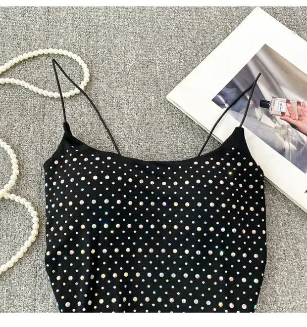 Women's Backless Tank Top - Pure Desire Slim Fit Bustier Base Layer for Ages 18-24