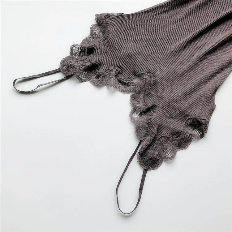 BIRDTREE 70% Silk 30% Cotton Lace Camisole - Women's Adjustable Strap Tank Top Summer Sleepwear