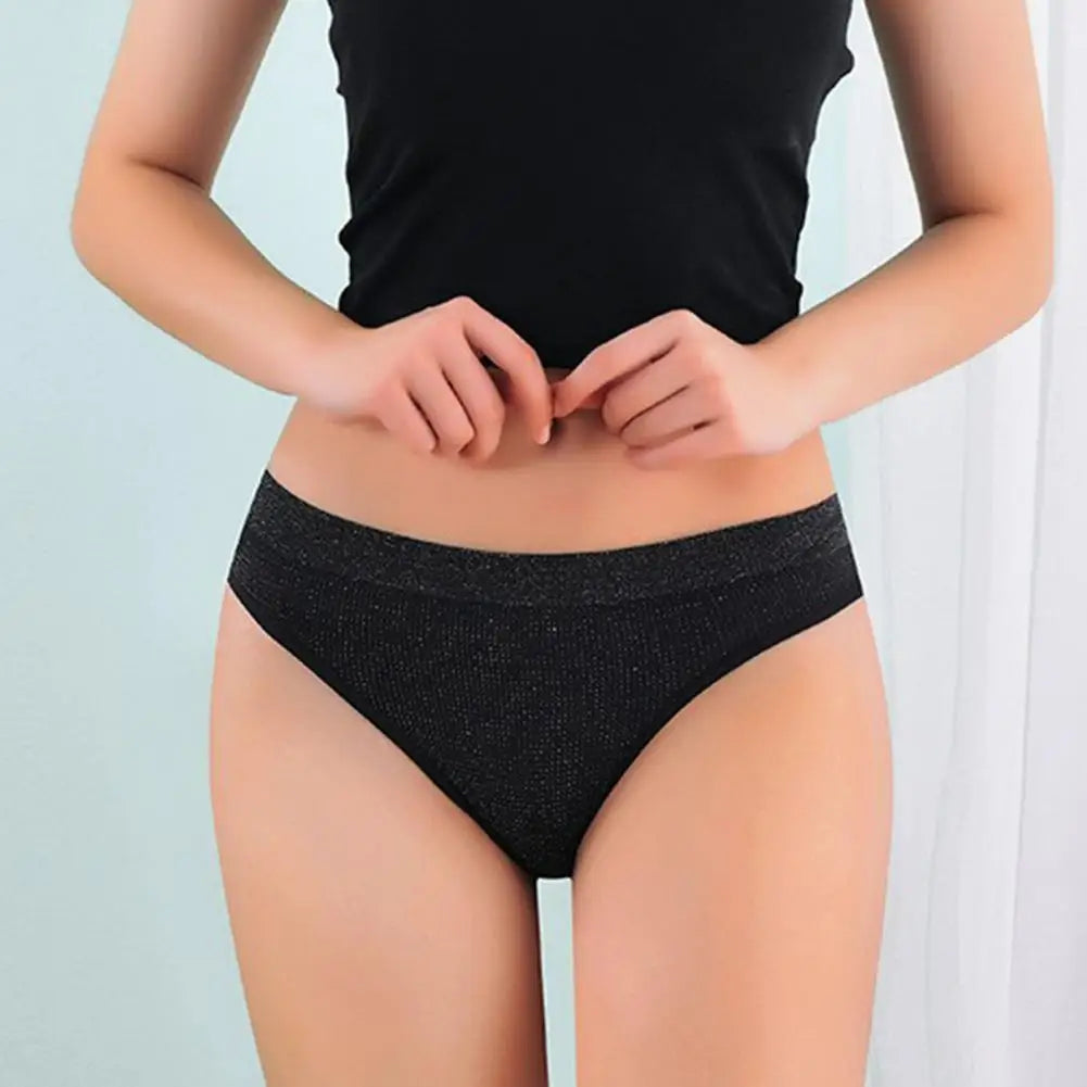 SANWOOD Women's Seamless Low-Rise Briefs - Breathable Nylon Sport Underwear S-XL