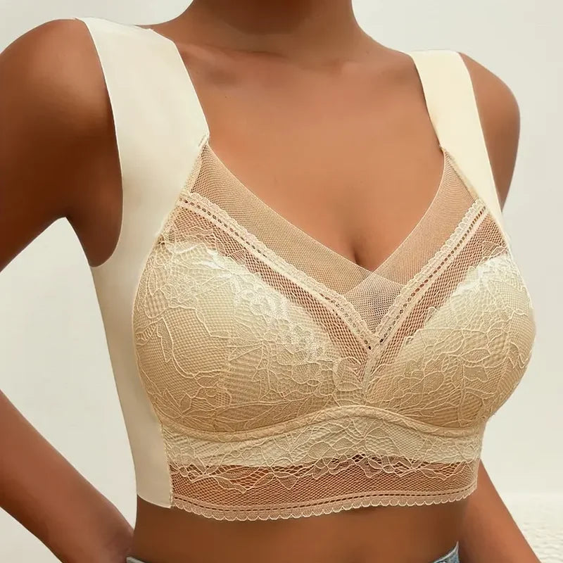 Womens Lace Bra Perspective Bralette Push Up