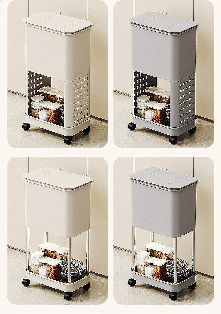 3 Layers Durability Plastic Waste Container with Modern Look The Max Mall
