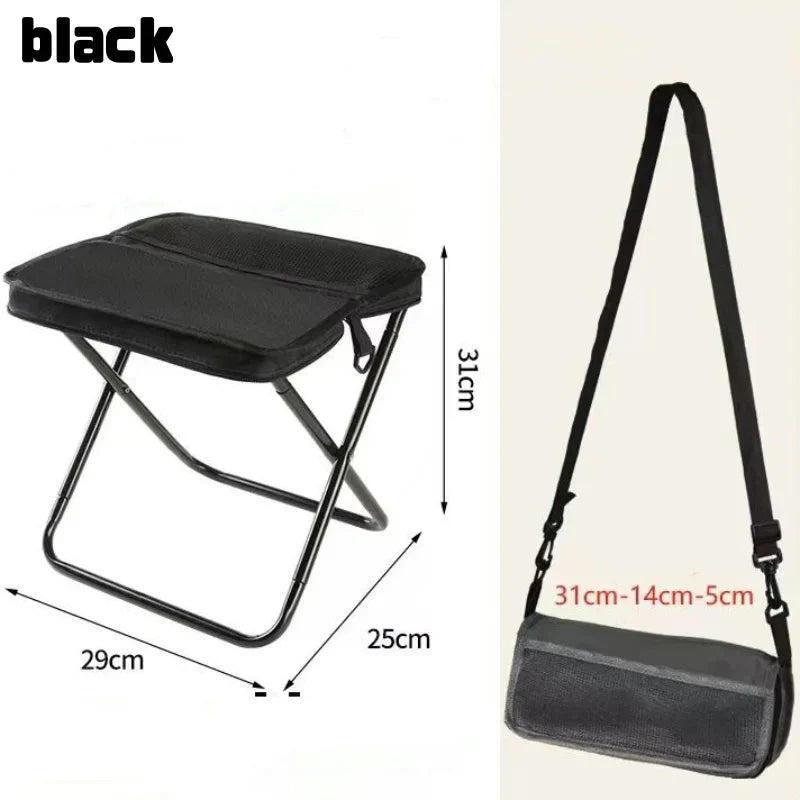 Abay Lightweight Folding Camping Chair - Portable Carbon Steel Abay