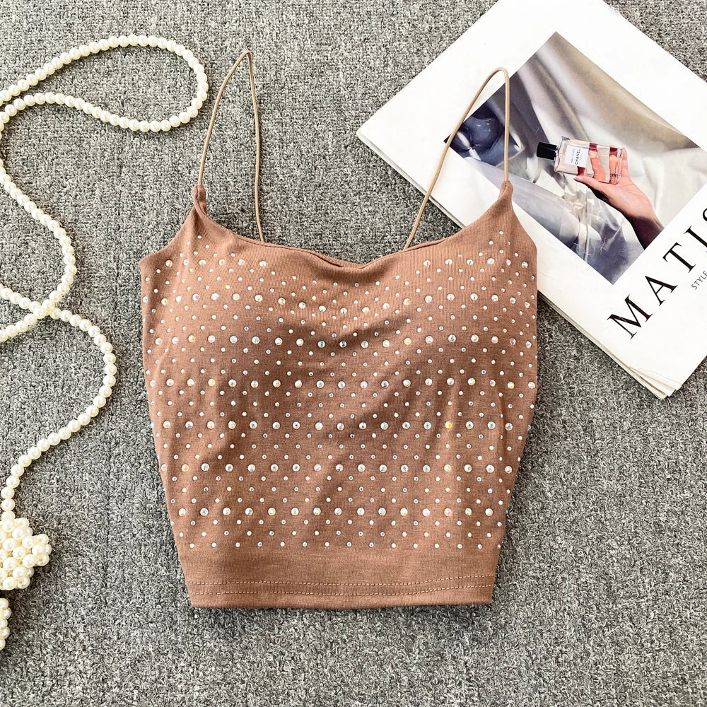 Women's Backless Tank Top - Pure Desire Slim Fit Bustier Base Layer for Ages 18-24