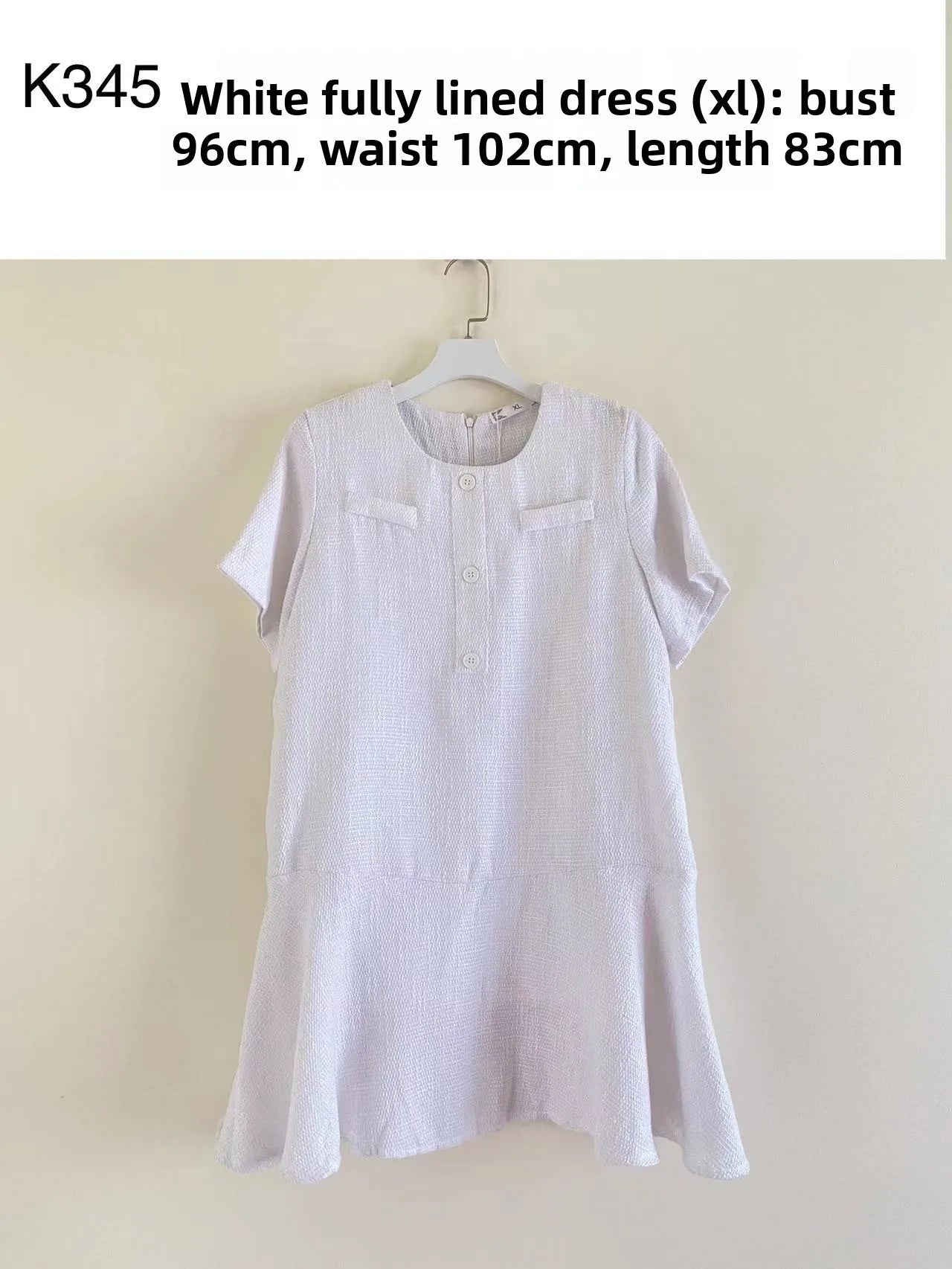 Summer A-Line V-Neck Dress with Irregular Hem