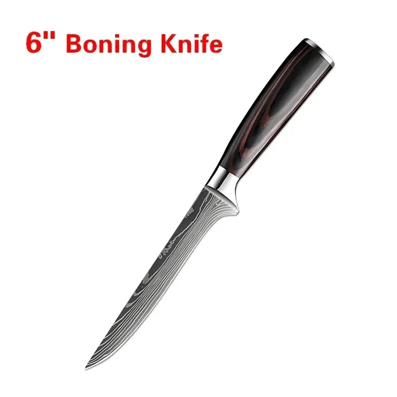 Laser Damascus Kitchen Knife The Max Mall