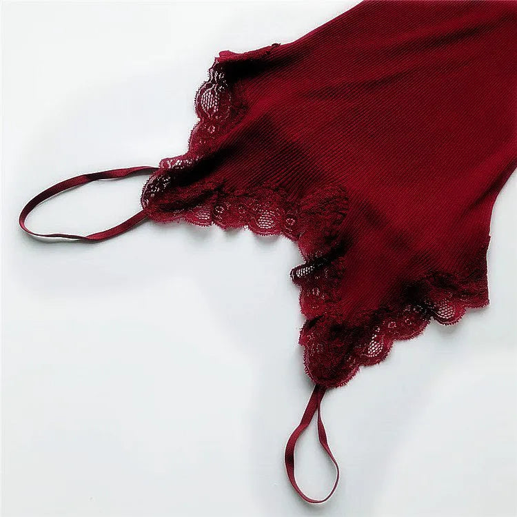 BIRDTREE 70% Silk 30% Cotton Lace Camisole - Women's Adjustable Strap Tank Top Summer Sleepwear