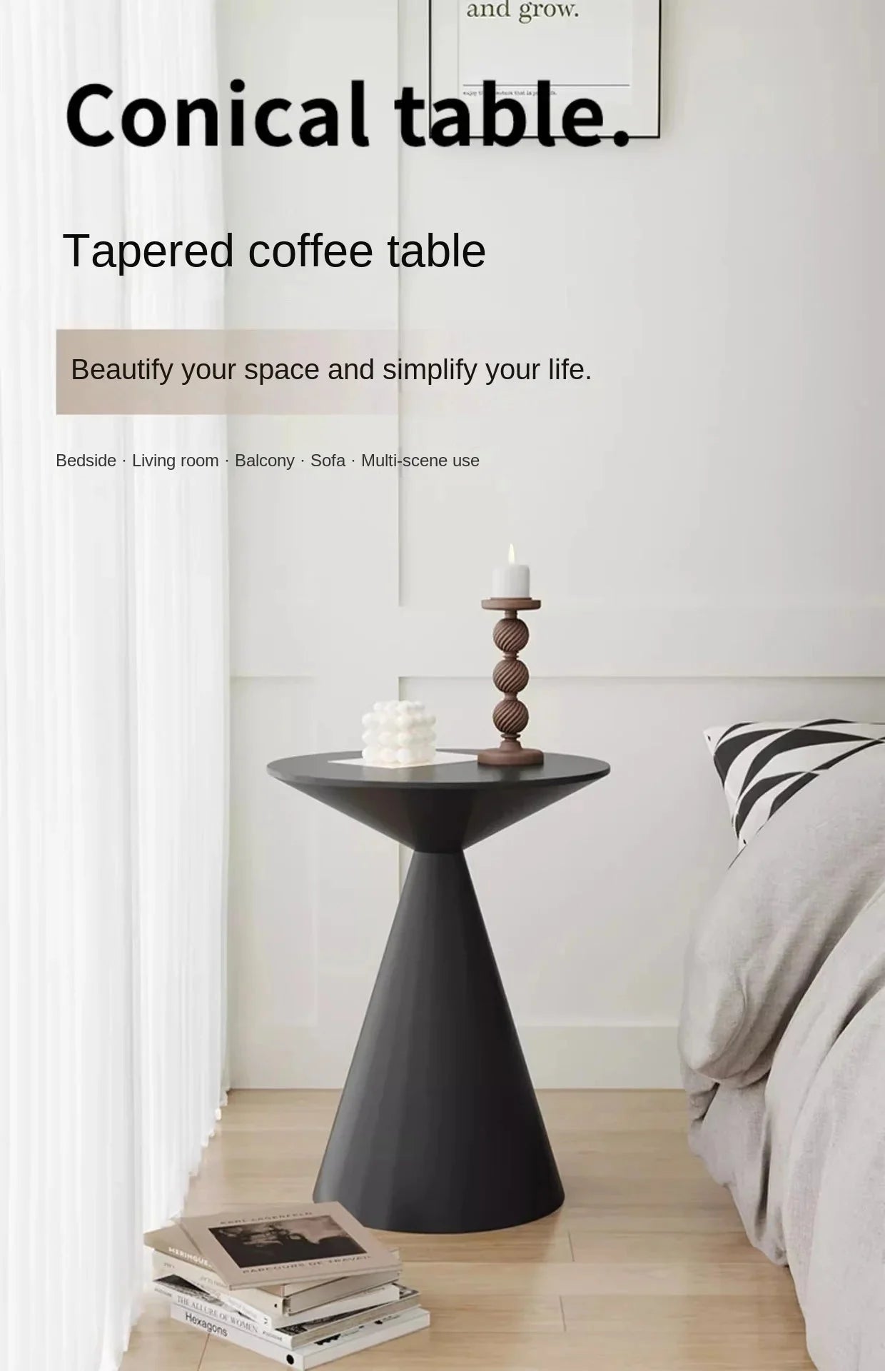 BOMP Round Coffee Table - Minimalist Modern Metal BOMP
