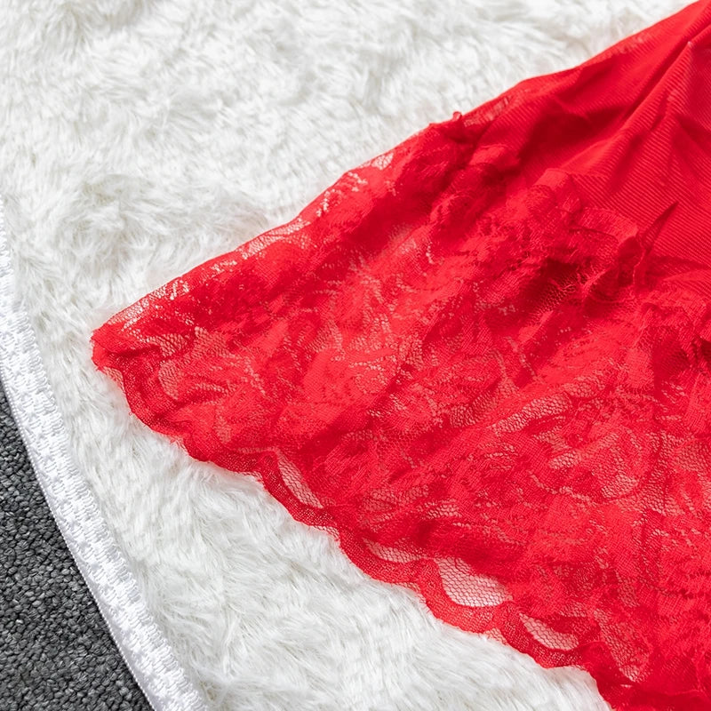 FULSURPRIS Women's Sexy Mini Nightgown - V-Neck Sleeveless Summer Sleep Dress