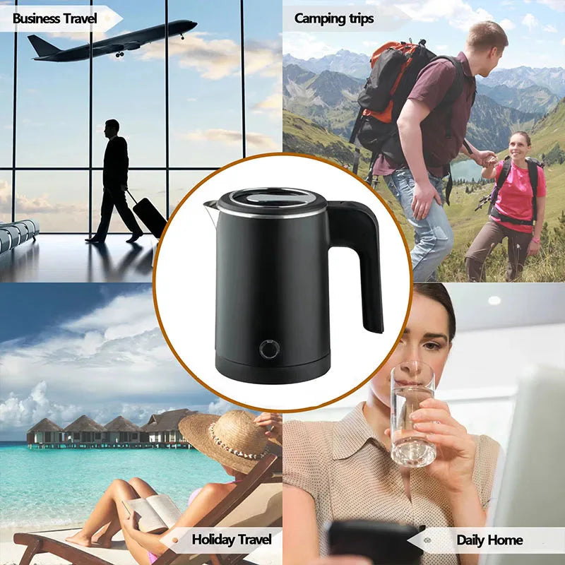 NEW Electric kettle Tea and coffee 0.5L stainless steel portable The Max Mall