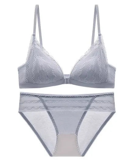 YUQI Push-Up V-Shape Bra Set