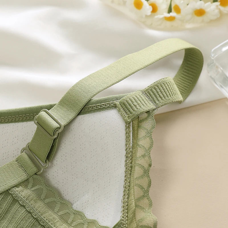 Women's Wireless Seamless Bra & Brief Set - 3/4 Cup Everyday Lingerie M-2XL