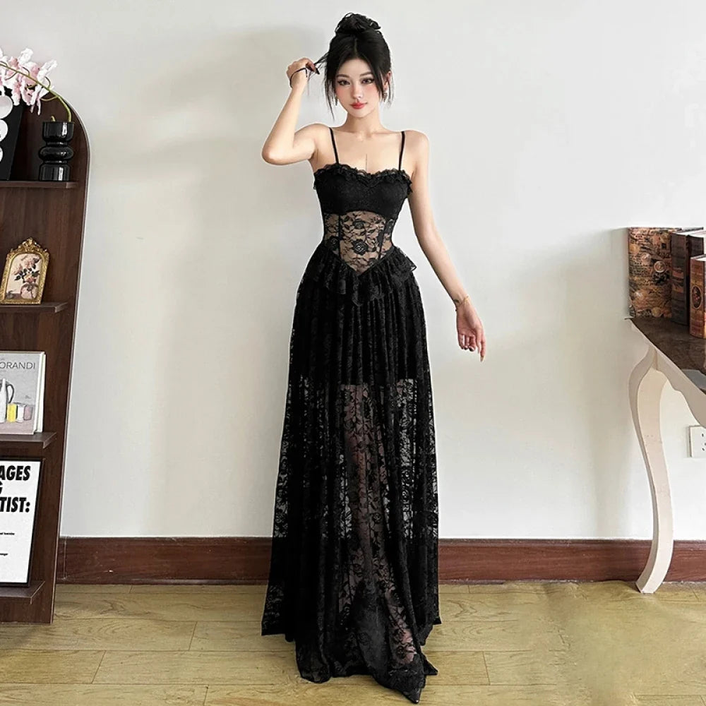 SylCue Sexy V-Neck Sheath Dress - Ankle Length Club Dress