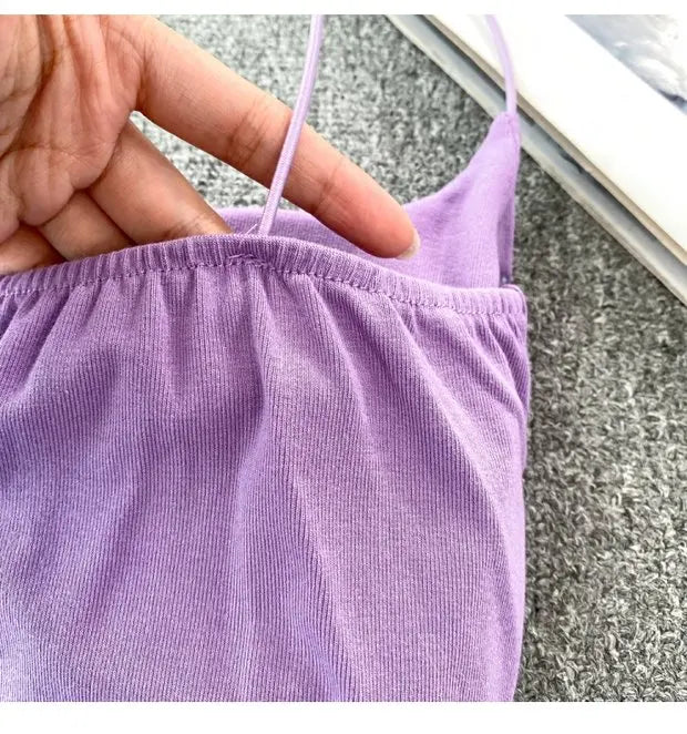 Women's Backless Tank Top - Pure Desire Slim Fit Bustier Base Layer for Ages 18-24