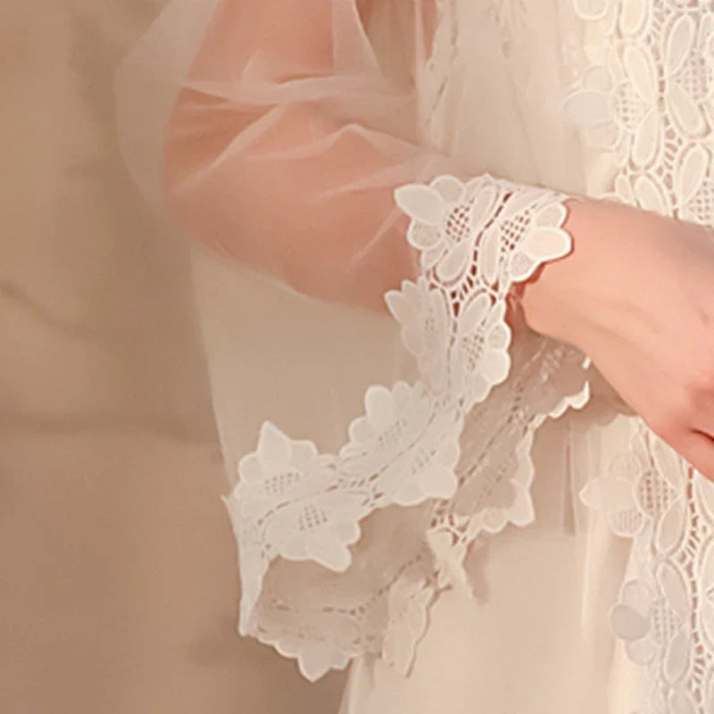 Long-sleeve Dressing Gown