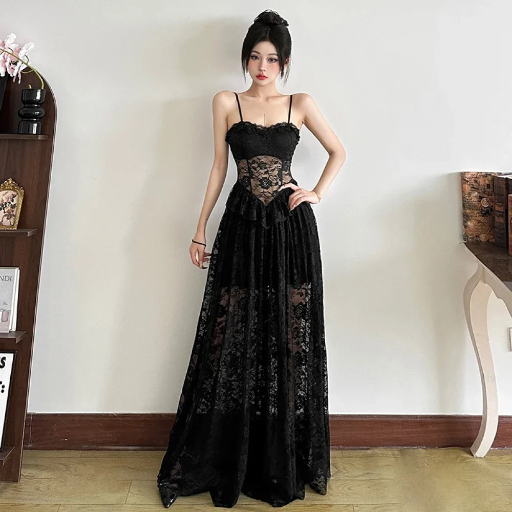 SylCue Sexy V-Neck Sheath Dress - Ankle Length Club Dress