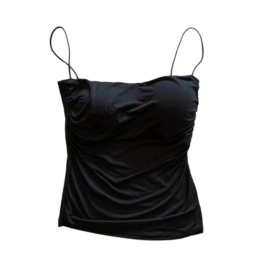 YJSFG HOUSE Padded Camisole - Built-in Bra YJSFG HOUSE