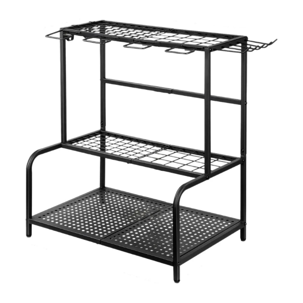 Carbon Steel Garden Tool Organizer - 3-Tier Storage Rack The Max Mall