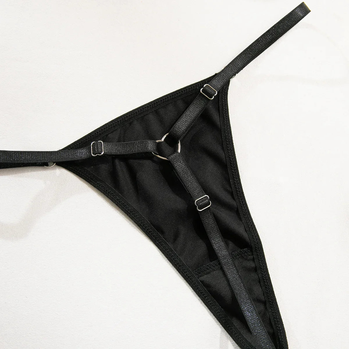 ELLOLACE Women's Sexy Lace Lingerie Set - Underwire Bra & Brief with Garter 3-Piece Set