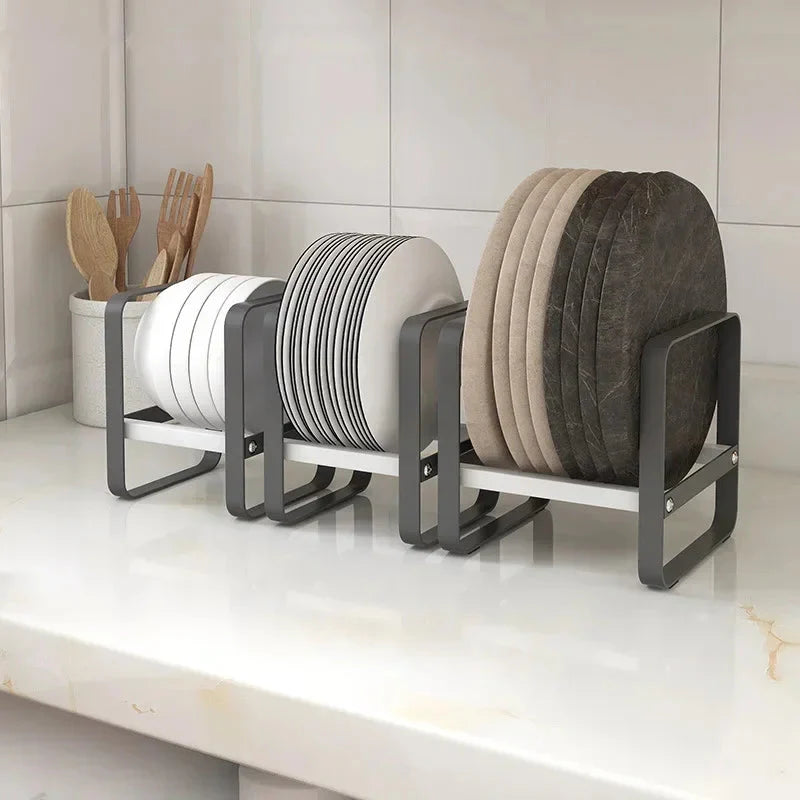 Kitchen Cabinet Plate Organizer - Multi-Function Dish Storage Rack The Max Mall