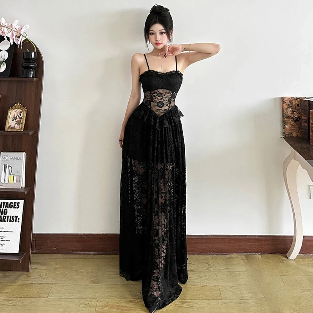 SylCue Sexy V-Neck Sheath Dress - Ankle Length Club Dress