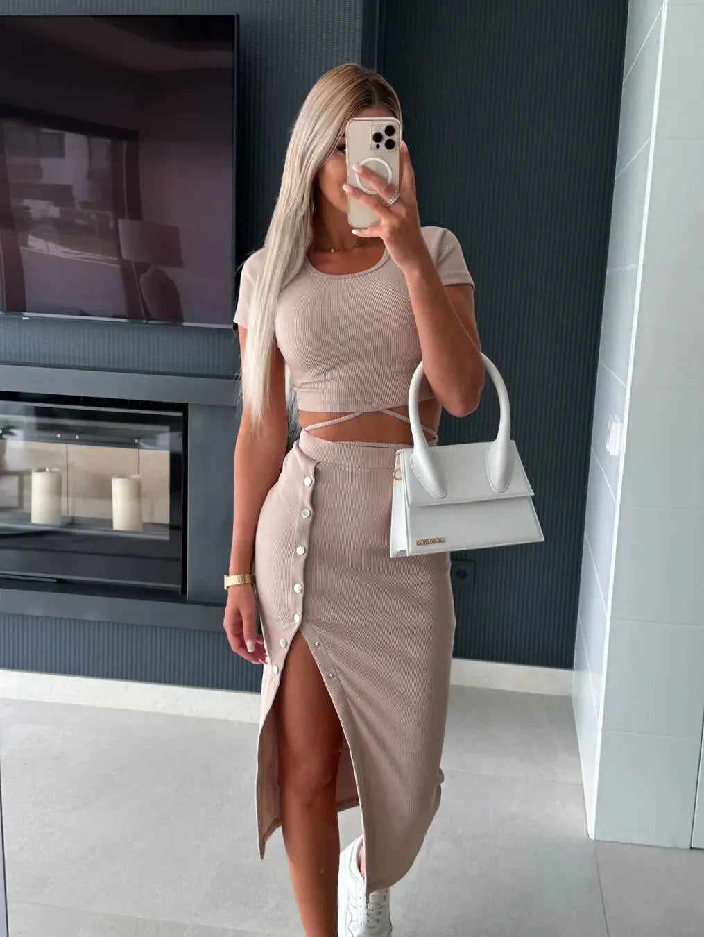 ELLGSSG Sexy Club Dress - Sheath Mid-Calf ELLGSSG