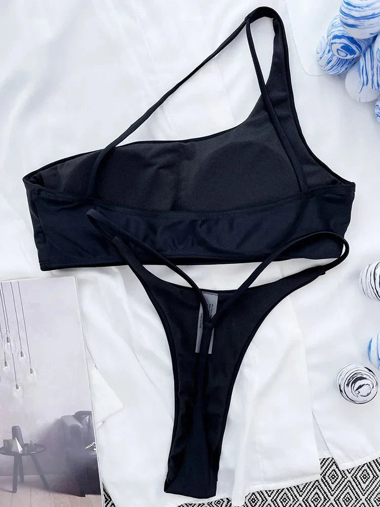Sexy Asymmetric High Cut Micro Thong Bikini Female The Max Mall